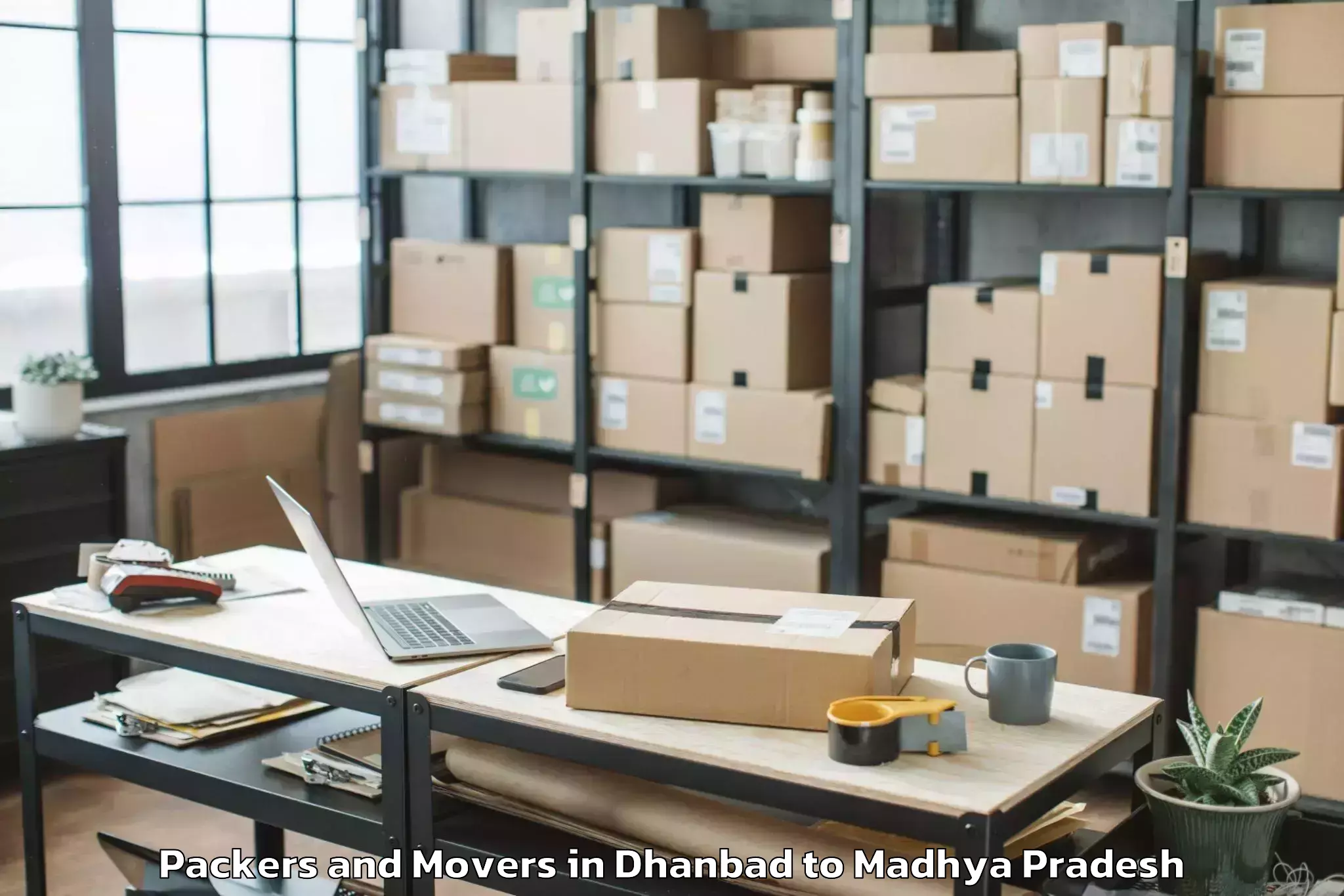 Efficient Dhanbad to Kutauli Packers And Movers